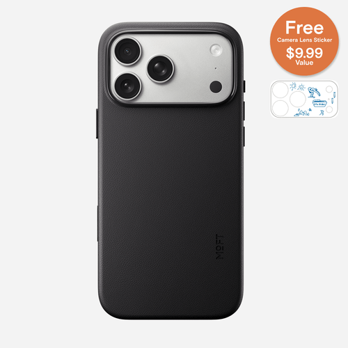 Snap Case MOVAS™ for iPhone 17 Series - MagSafe Compatible For Phones MD020 iPhone 17 Pro Max JET BLACK