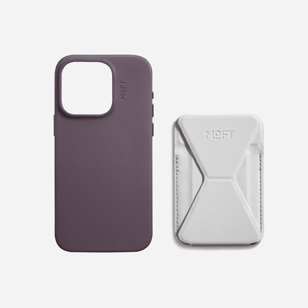 Case, Stand & Wallet Snap Set MOVAS™ for iPhone 15 - MagSafe Compatible For Phones MD020+MS007MP Blackberry Misty Cove iPhone 15 Pro