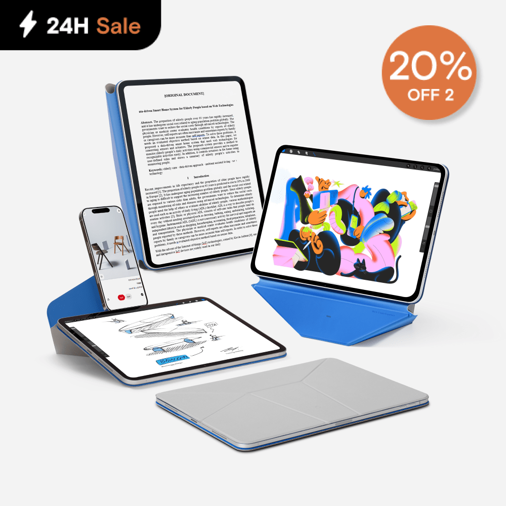 Dynamic Folio For Tablets MS028 iPad Pro 11" (M4/M5) Cement x Sapphire 