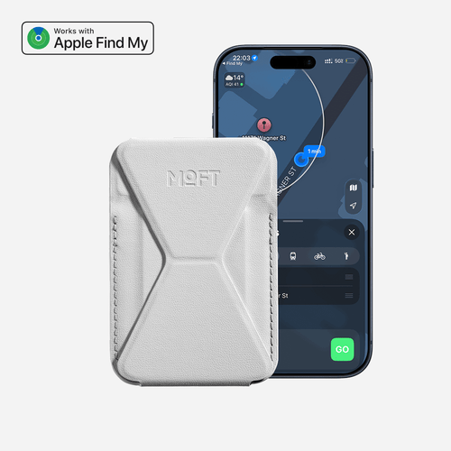Snap-on Phone Stand & Wallet MOVAS™ - MagSafe Compatible For Phones MS007MP Find My-Enabled Misty Cove 