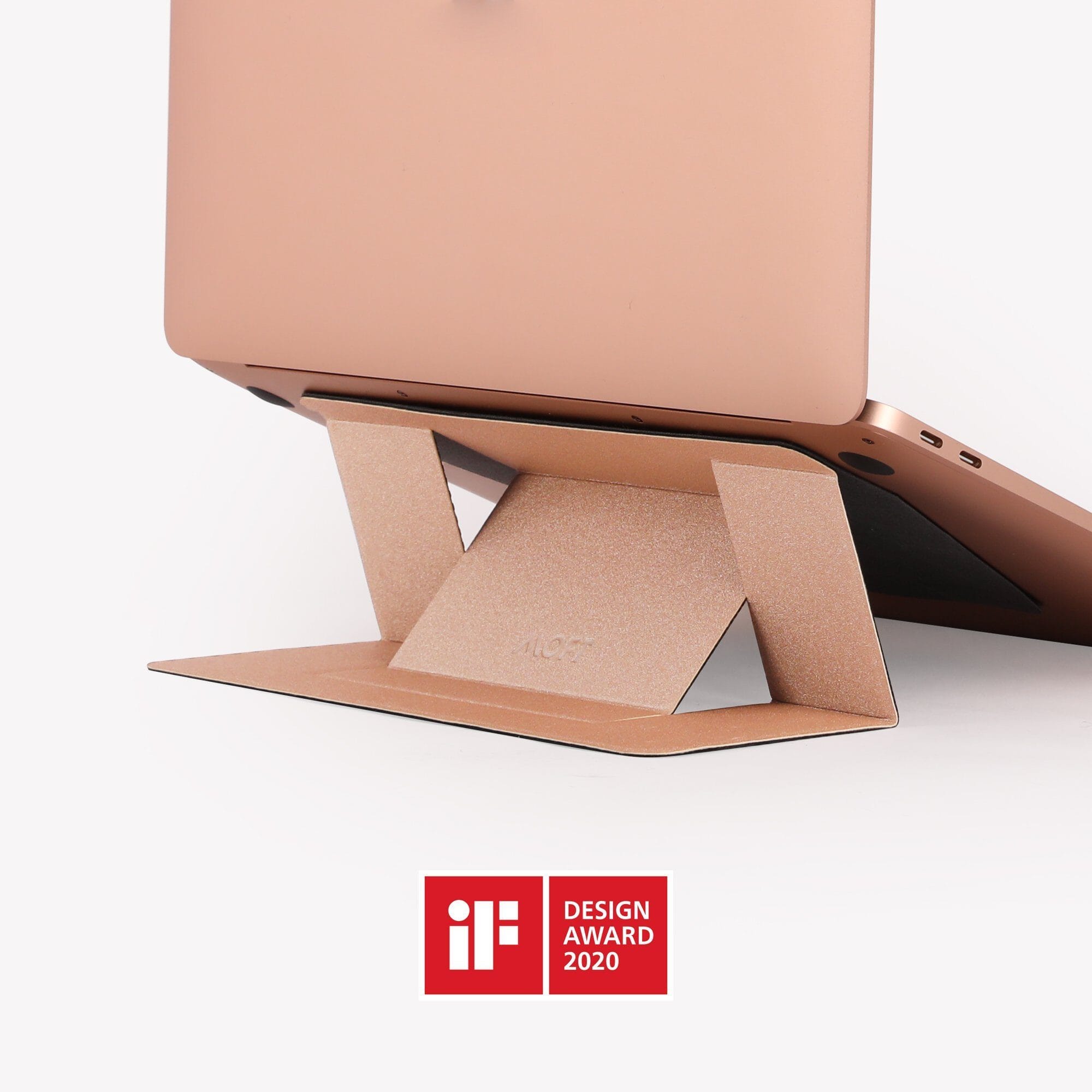 Adhesive Laptop Stand | Gold