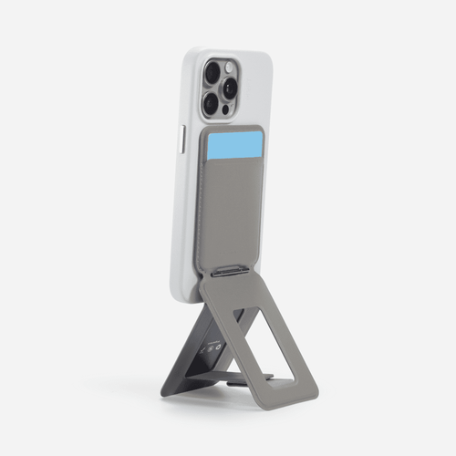Snap Phone Tripod Stand MOVAS™ - MagSafe Compatible For Phones MS027 Tripod Wallet Taupe 
