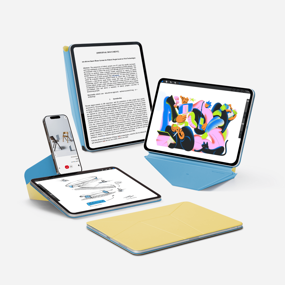 Dynamic Folio For Tablets MS028 iPad Air 11" (4-5th Gen./M2/M3) & iPad Pro 11" (2-4th Gen.) Wonder Yellow 