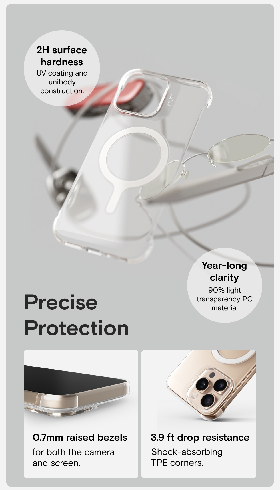Clear iPhone Case | iPhone 16 Case with Strong MagSafe Clear iPhone Case | iPhone 16 Case with Strong MagSafe