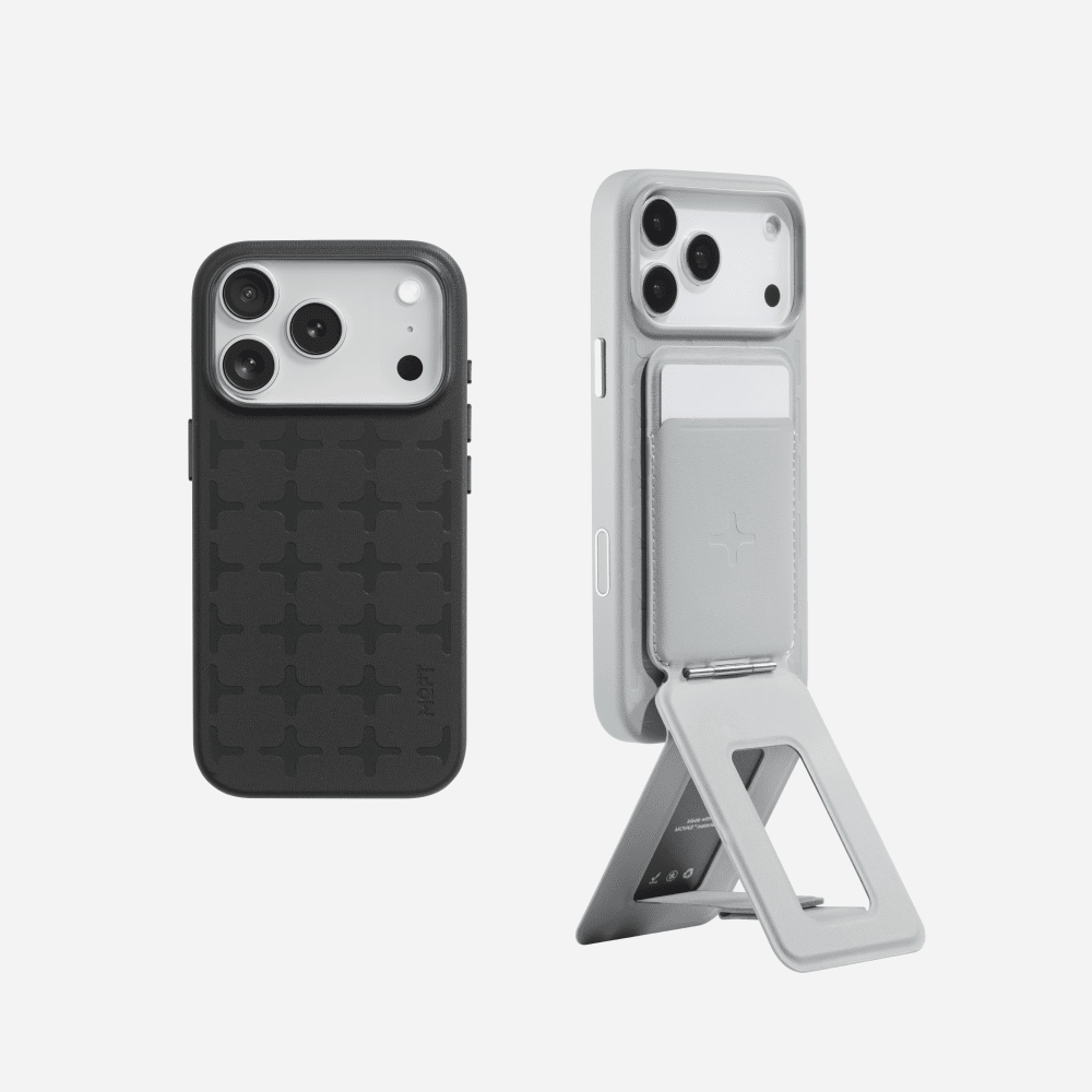 Tombogo Monogram Bundle TombogoMD020 iPhone 17 Pro Jet Black Tripod Wallet - Misty Cove