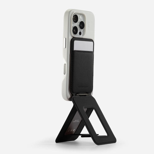 Snap Phone Tripod Wallet MOVAS™ - MagSafe Compatible For Phones MS027W Jet Black 