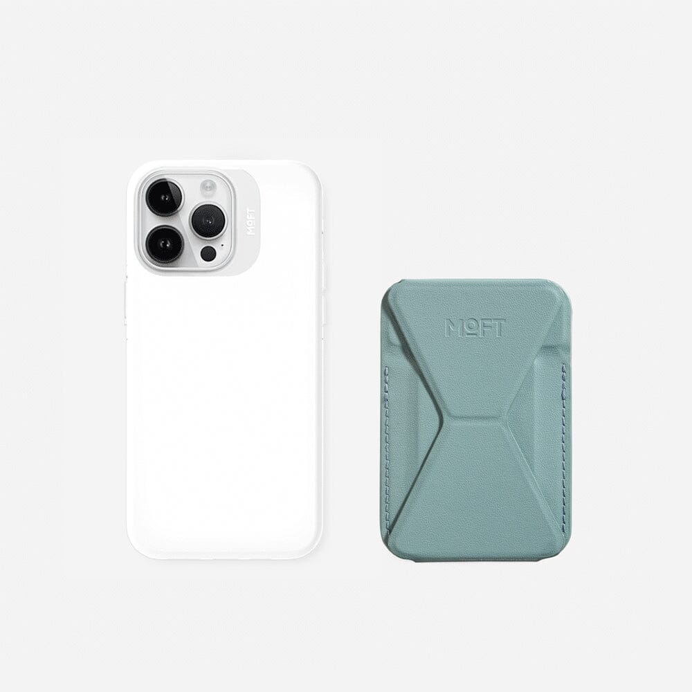 Case, Stand & Wallet Snap Set for iPhone 14/15 - MagSafe Compatible For Phones MD011-set1 Seafoam Cool White iPhone 15 Pro